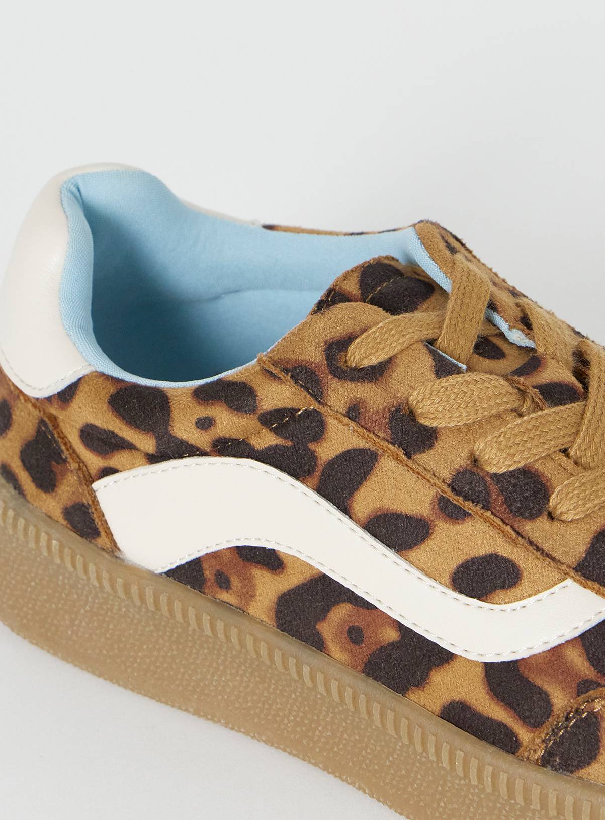SIMPLY BE Chunky Retro Leopard Print Trainer Wide Fit 5 - Image 4